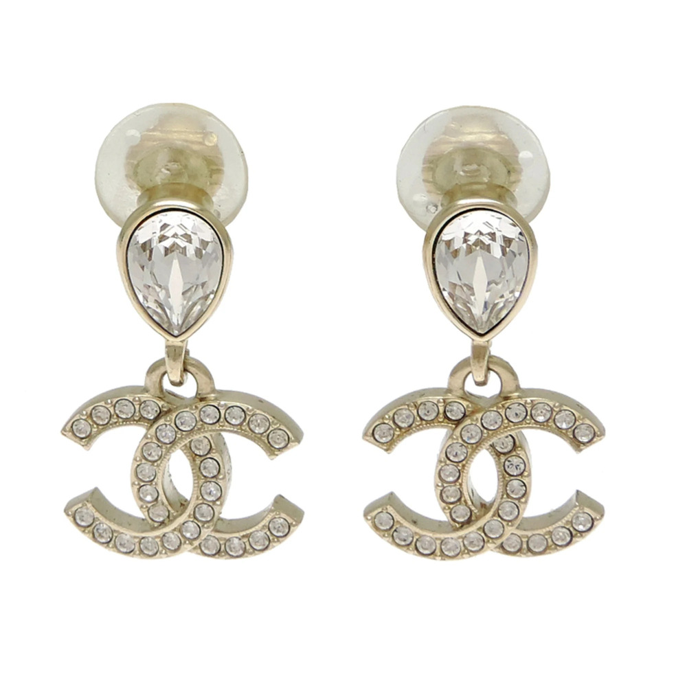 CHANEL Authentic Logo Earrings